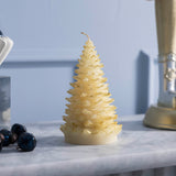 Eggnog Unscented Tree Shaped Candle