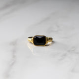 Black Gemstone Ring