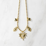 Kylie Heart Charm Necklace