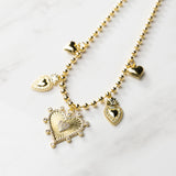 Kylie Heart Charm Necklace