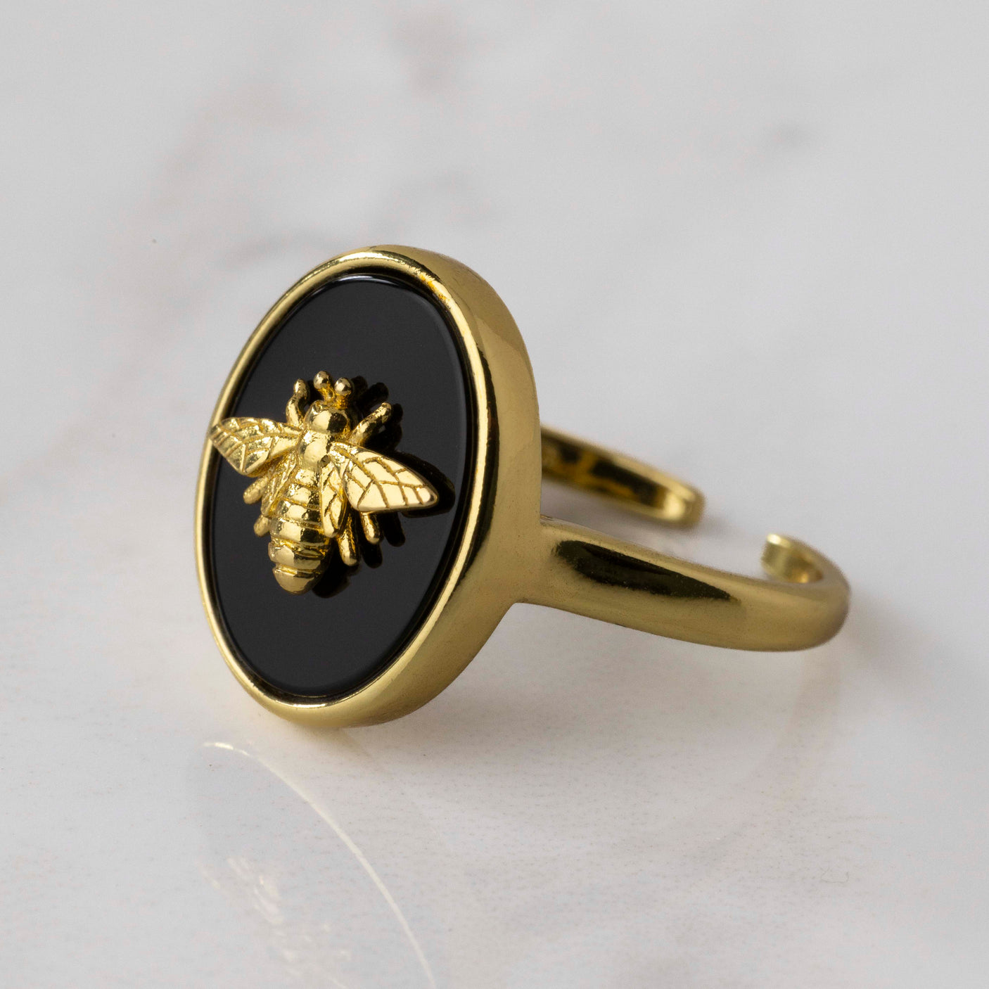 BEEutiful Black Ring