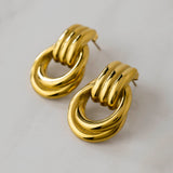 Gold Knot Stud Earring