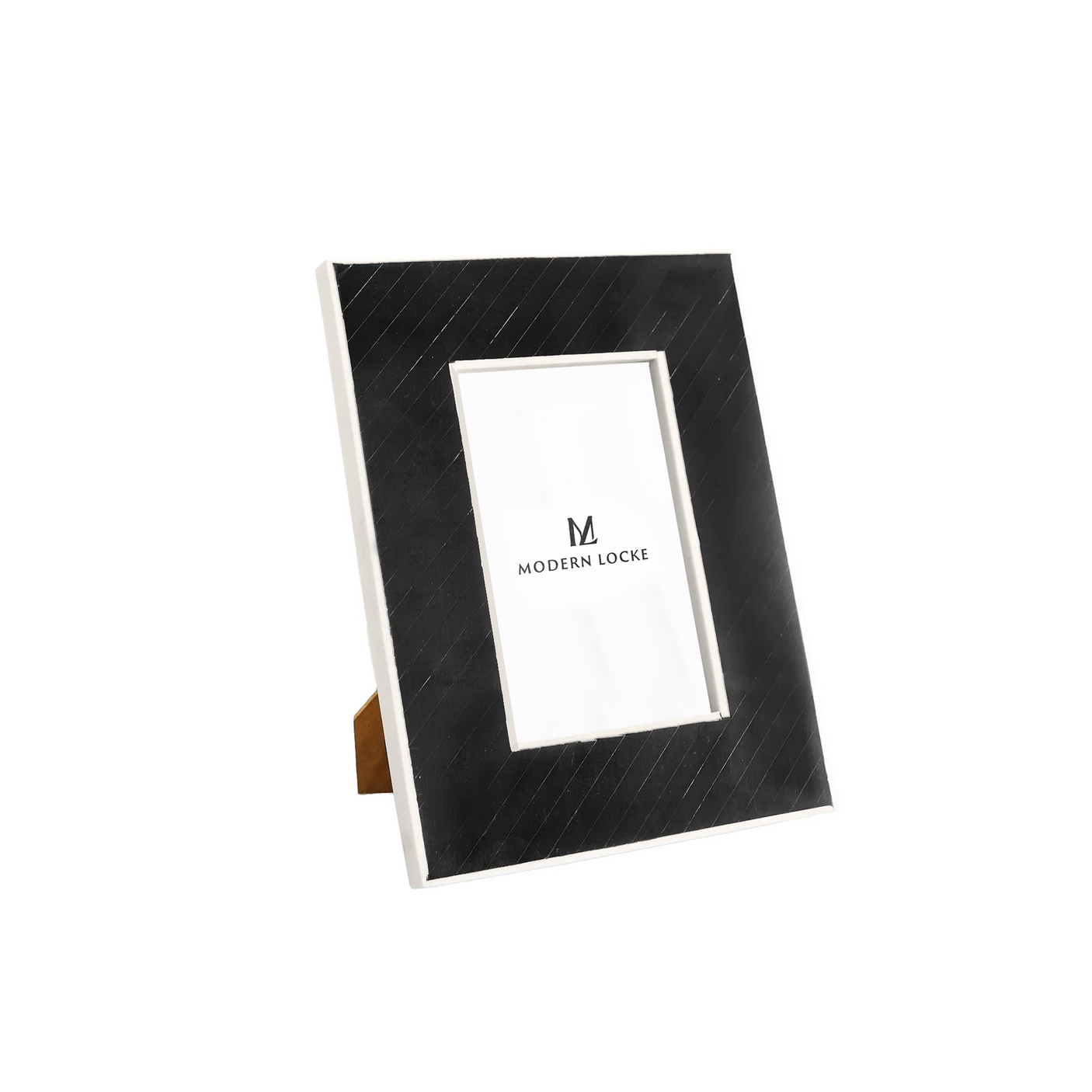 Black Bone Inlay Photo Frame