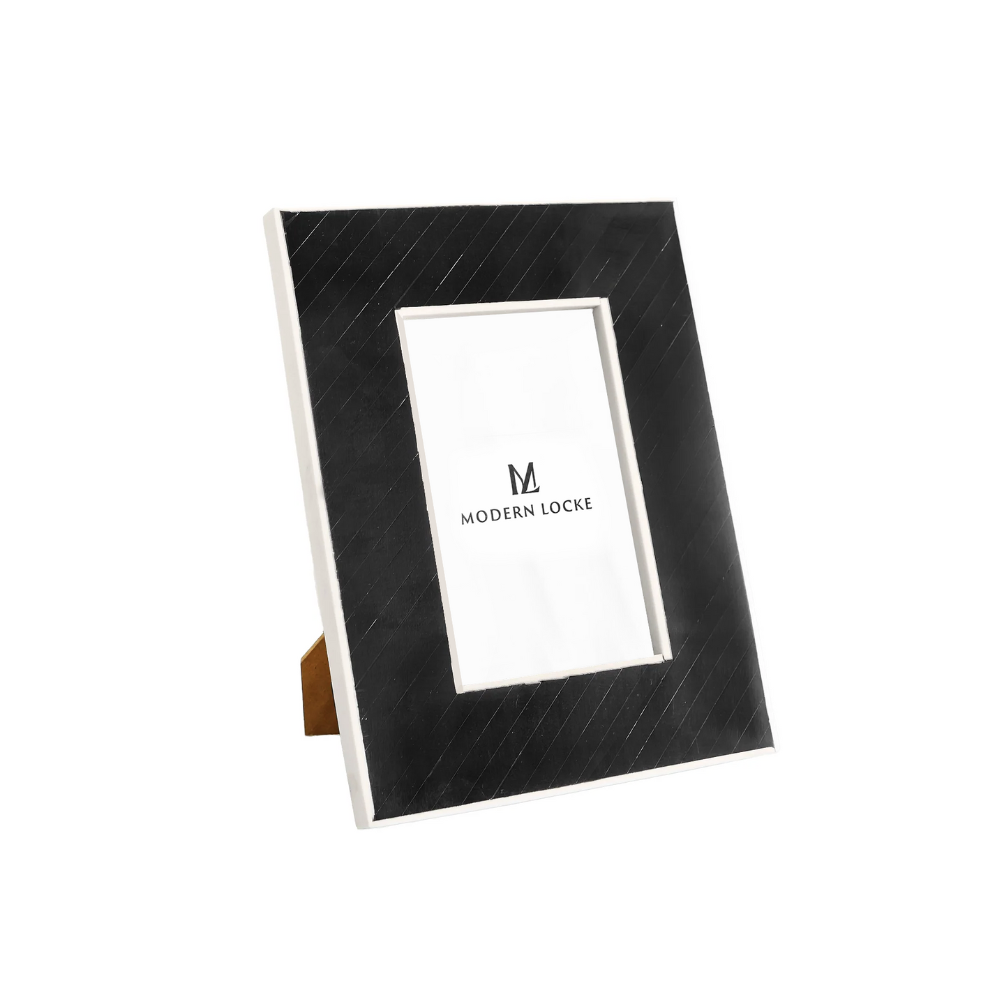 Black Bone Inlay Photo Frame