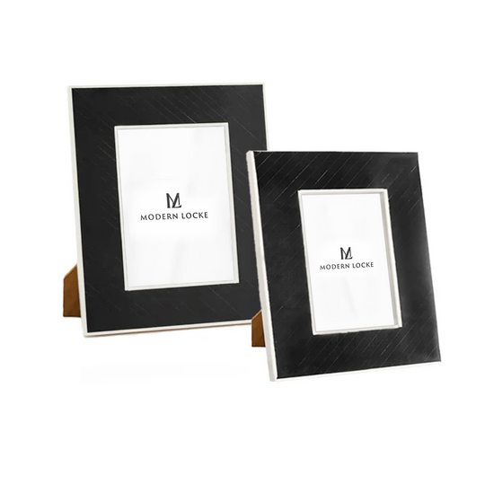 Black Bone Inlay Photo Frame