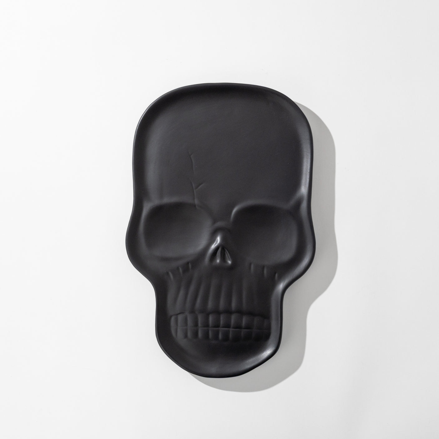 Matte Black Skull Platter