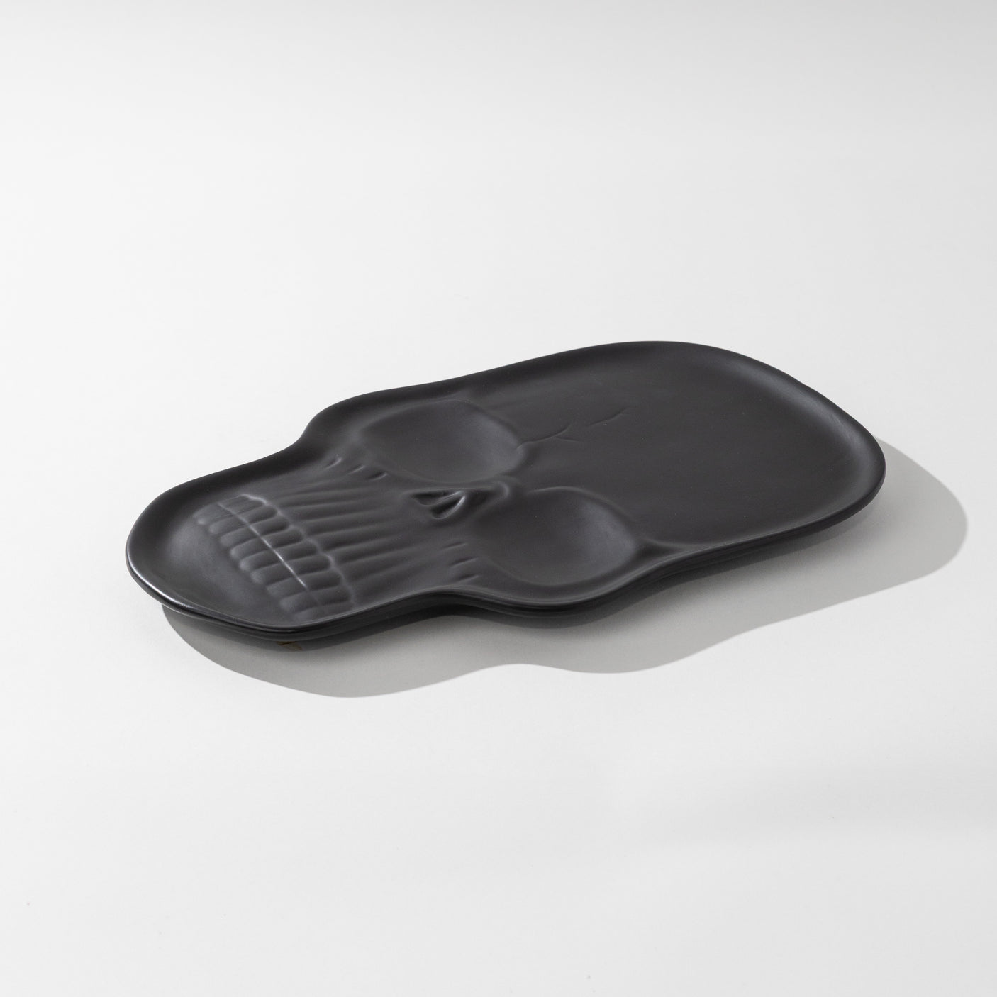 Matte Black Skull Platter