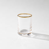 Optic Shot Glass Set w/ Gold Rim