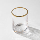 Optic Shot Glass Set w/ Gold Rim