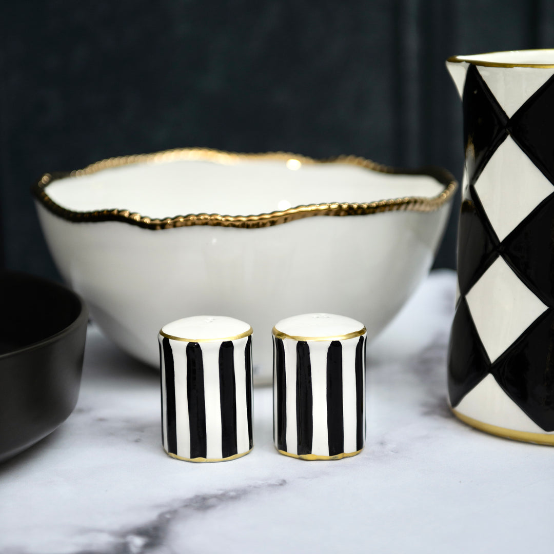 White & Gold Porcelain Bowl