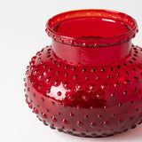 Red Hobnail Vase