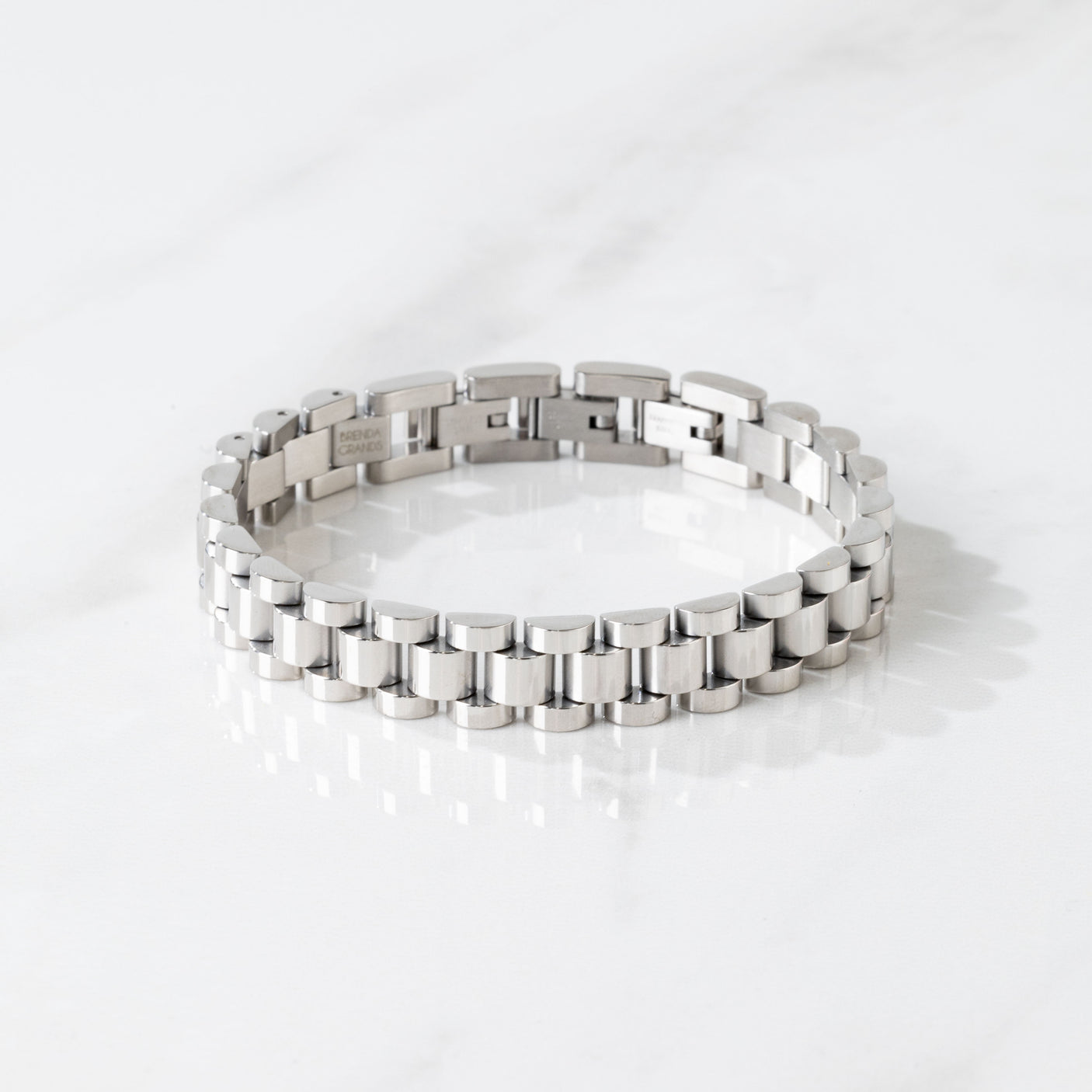 Silver Watch Band Bracelet