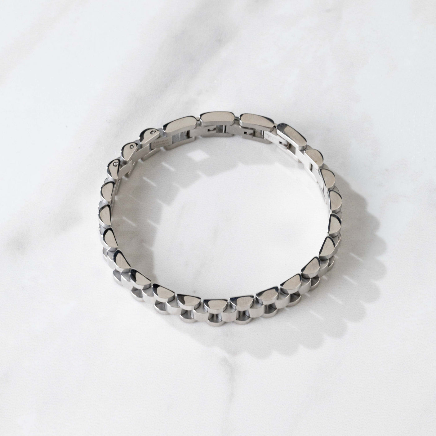 Silver Watch Band Bracelet