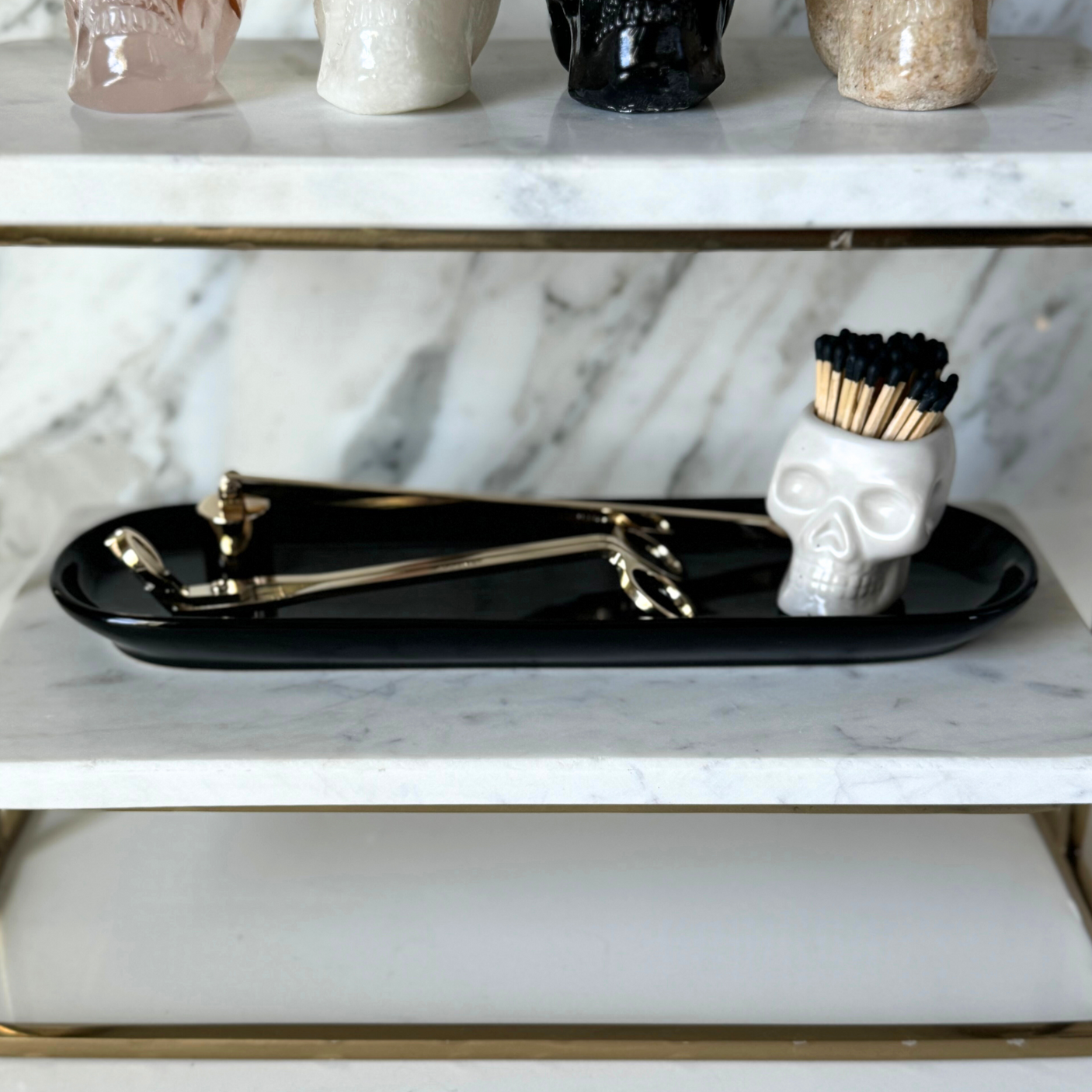 Black Dish w/ Skeleton Bowls