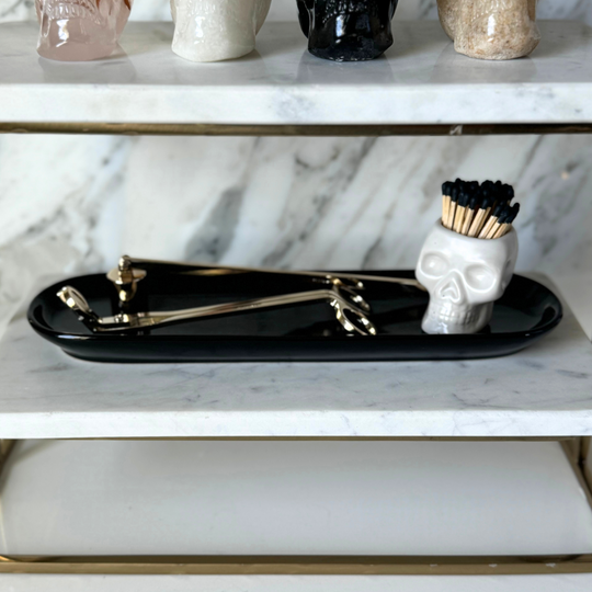 Black Dish w/ Skeleton Bowl