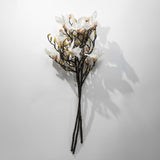42" Artificial White Magnolia Spray