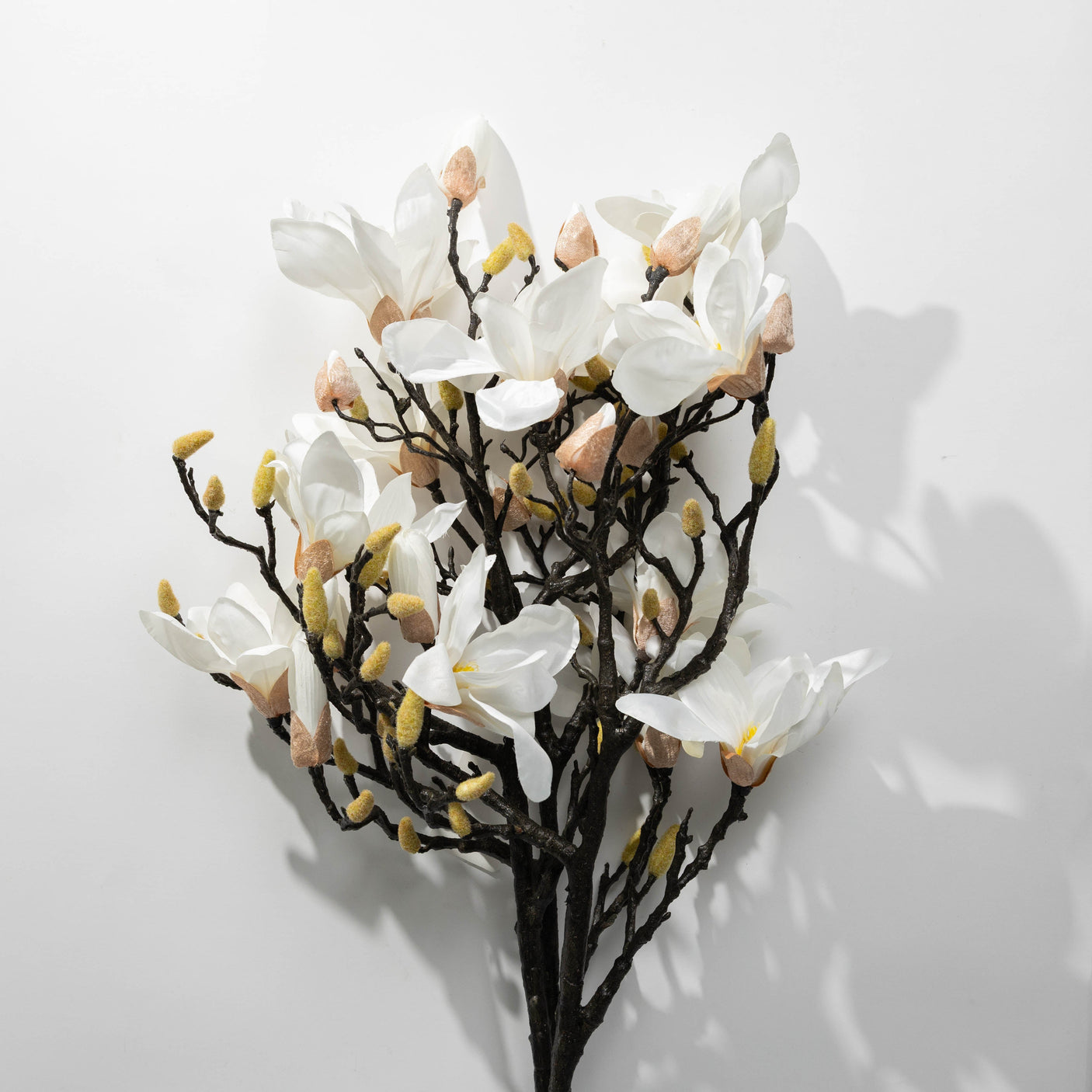 42" Artificial White Magnolia Spray