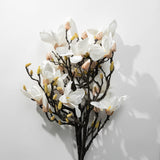 42" Artificial White Magnolia Spray