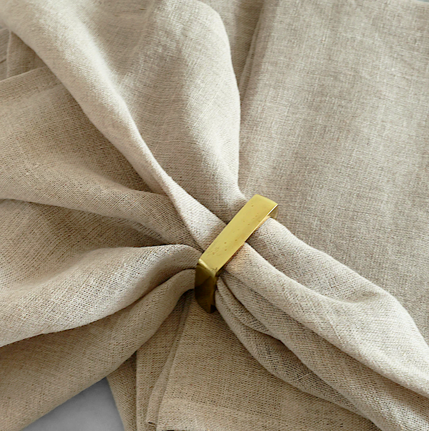 Stonewashed Linen Napkins Set