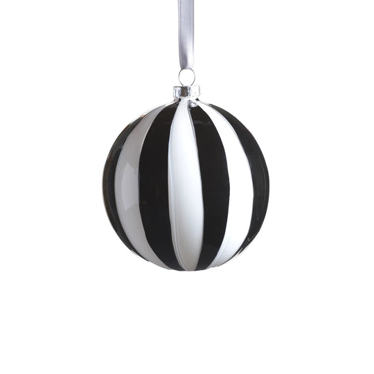 Striped Ball Glass Ornaments