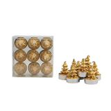 Gold Tree Shaped Tea Light Candles