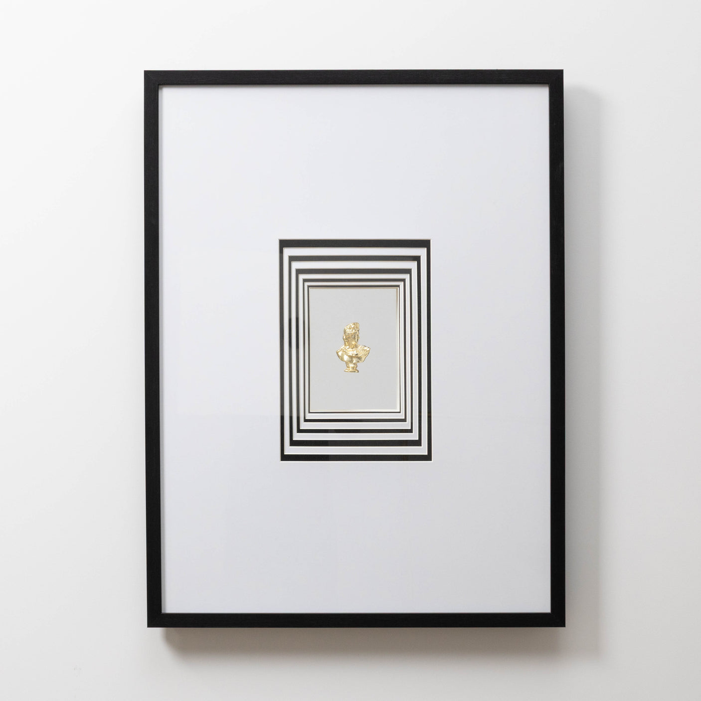 Framed Gold Bust