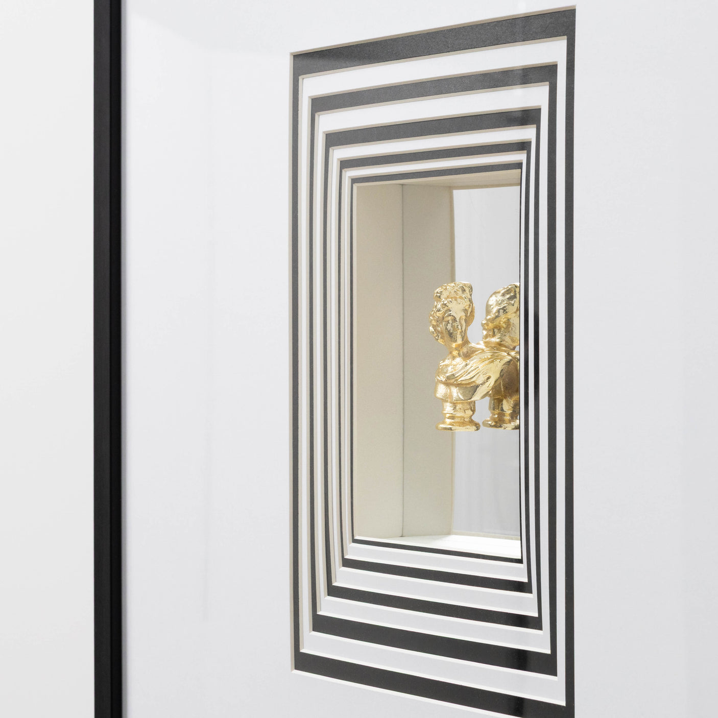 Framed Gold Bust