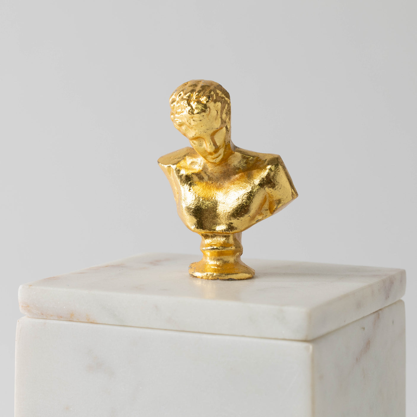 White Marble Bust Box