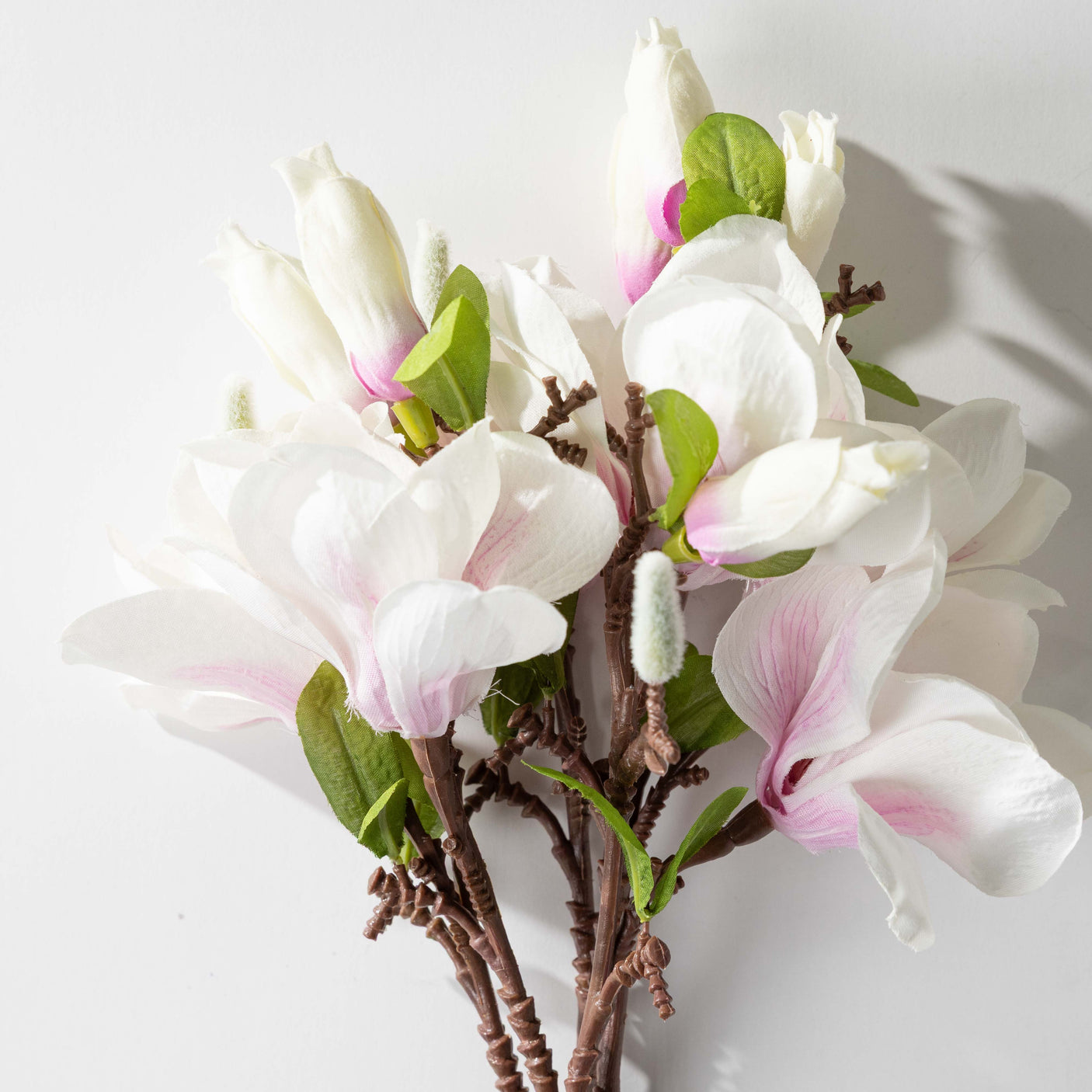 White & Pink Magnolia Pick Bundle