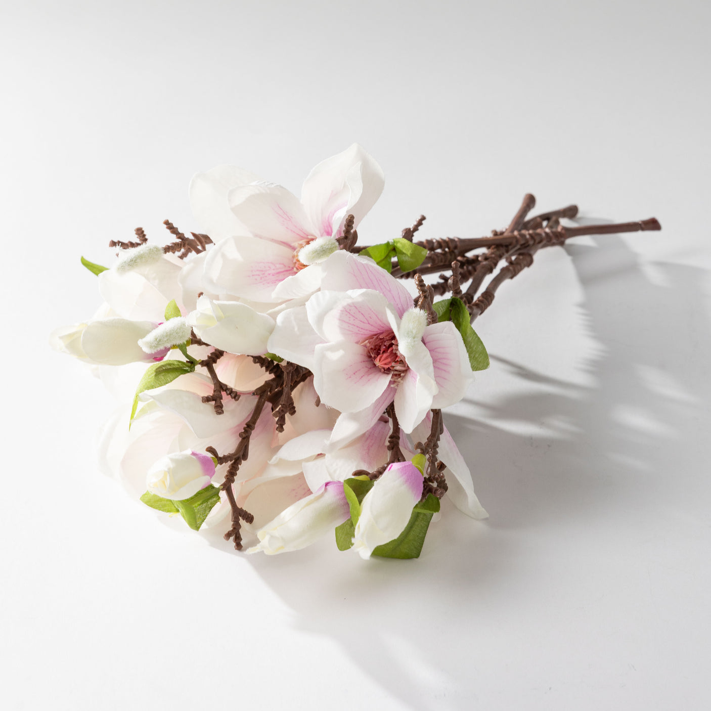 White & Pink Magnolia Pick Bundle