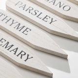 Wood Garden Markers Set