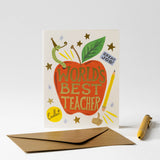 World's Best Teacher Card