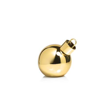 Gold Glass LED Ornament Ball