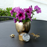 Hammered Metal Planters