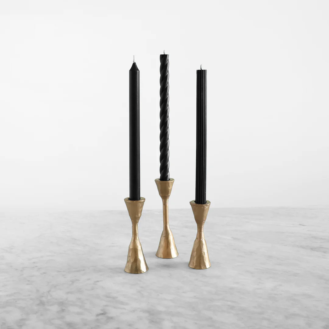 Assorted Black Candle Tapers