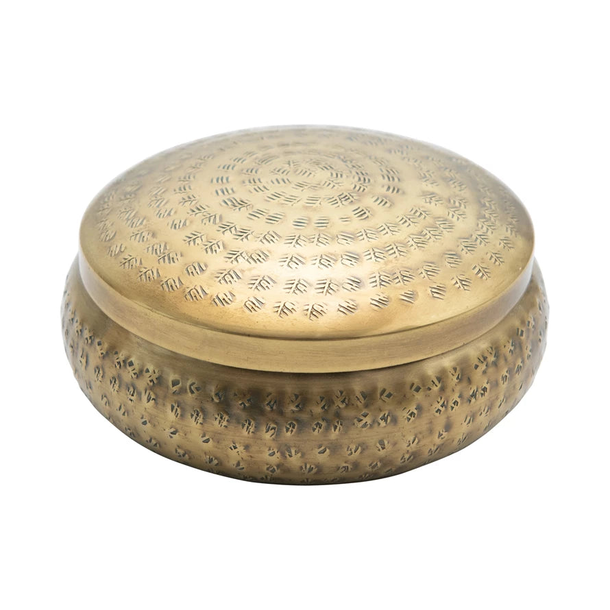 Gold Hammered Container