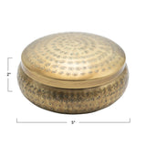 Gold Hammered Container