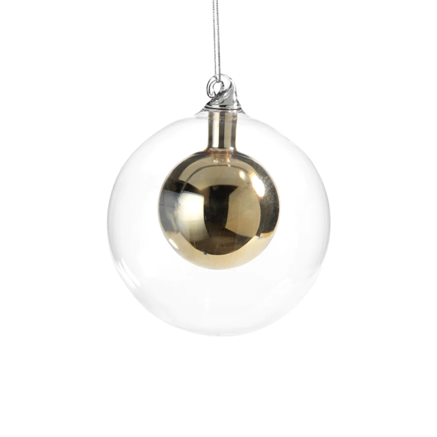 Double Glass Ball Ornament