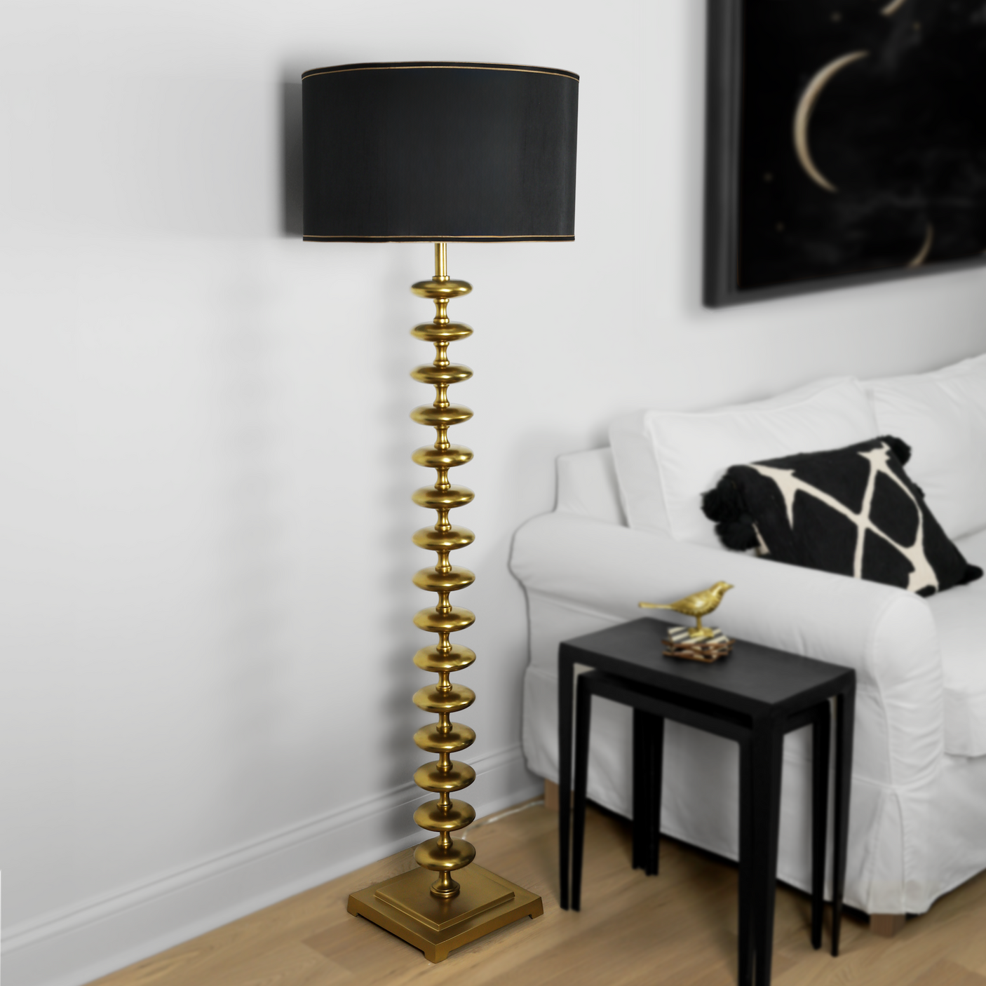 Black & Gold Floor Lamp