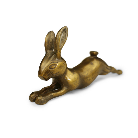 Rabbit w/ Antique Brass Finish