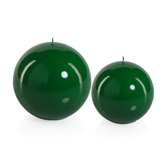 Green Lacquer Ball Candles