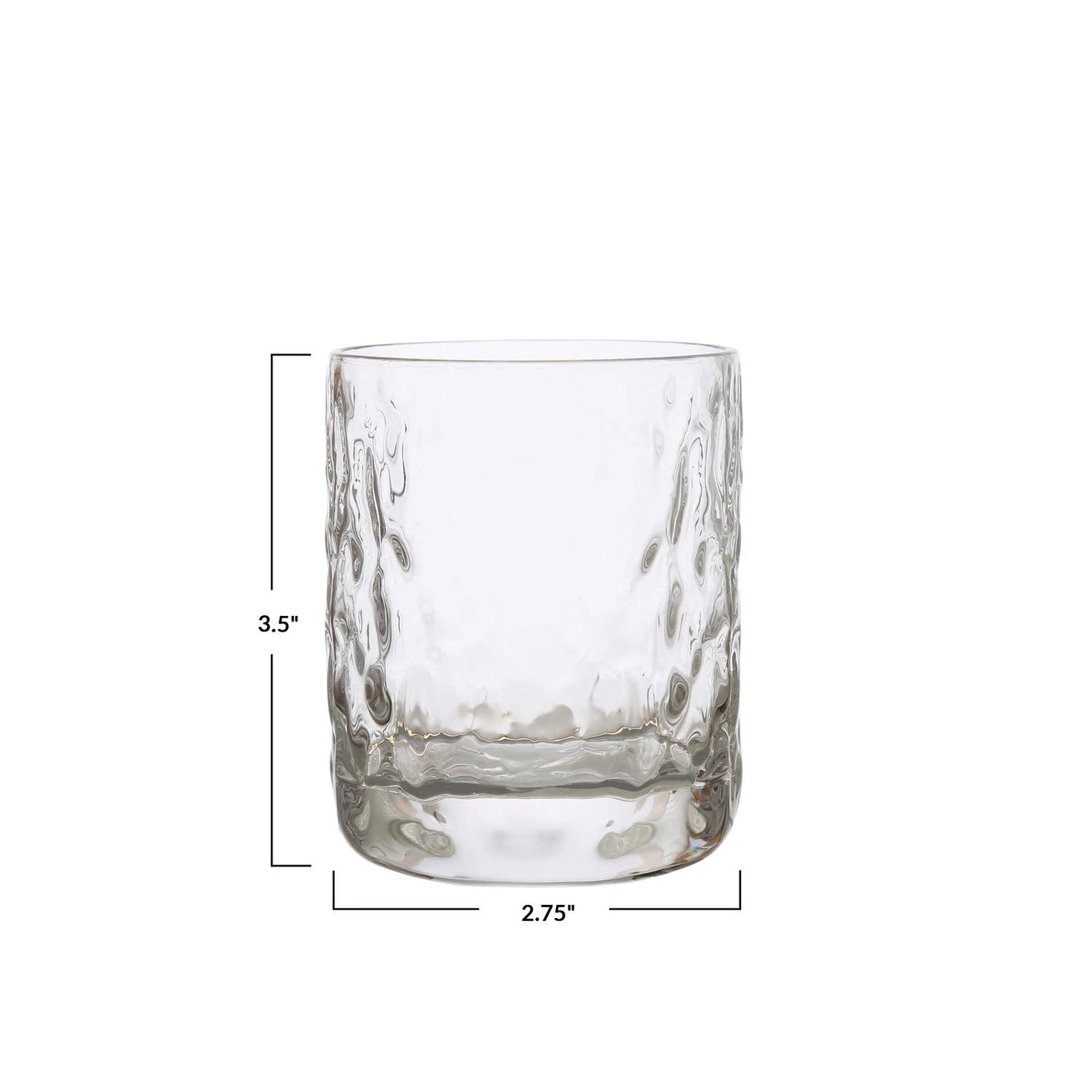 Hammered Drinking Glass Set & Carafe