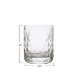 Hammered Drinking Glass Set & Carafe