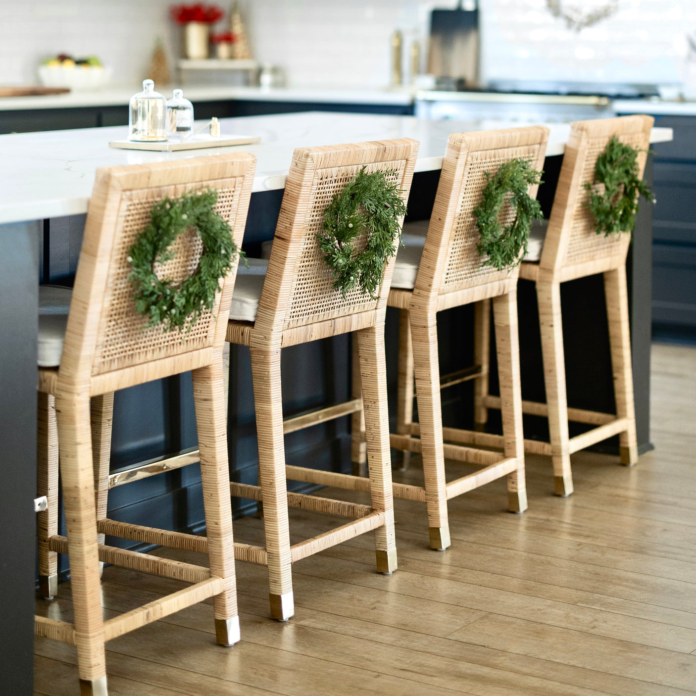 Faux Juniper Wreath Set