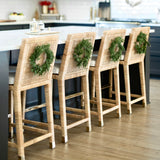 Faux Juniper Wreath Set