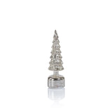 Silver Rotating LED Trees