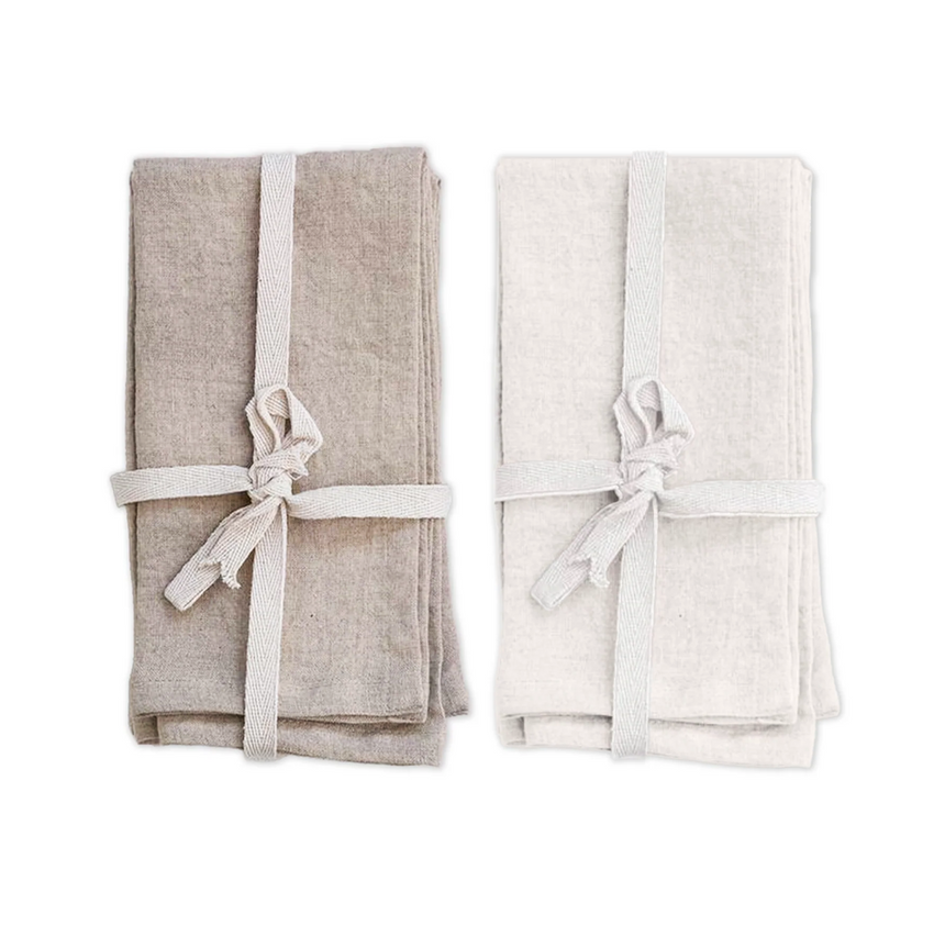 Stonewashed Linen Napkins Set