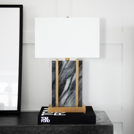 Black Marble Lamp