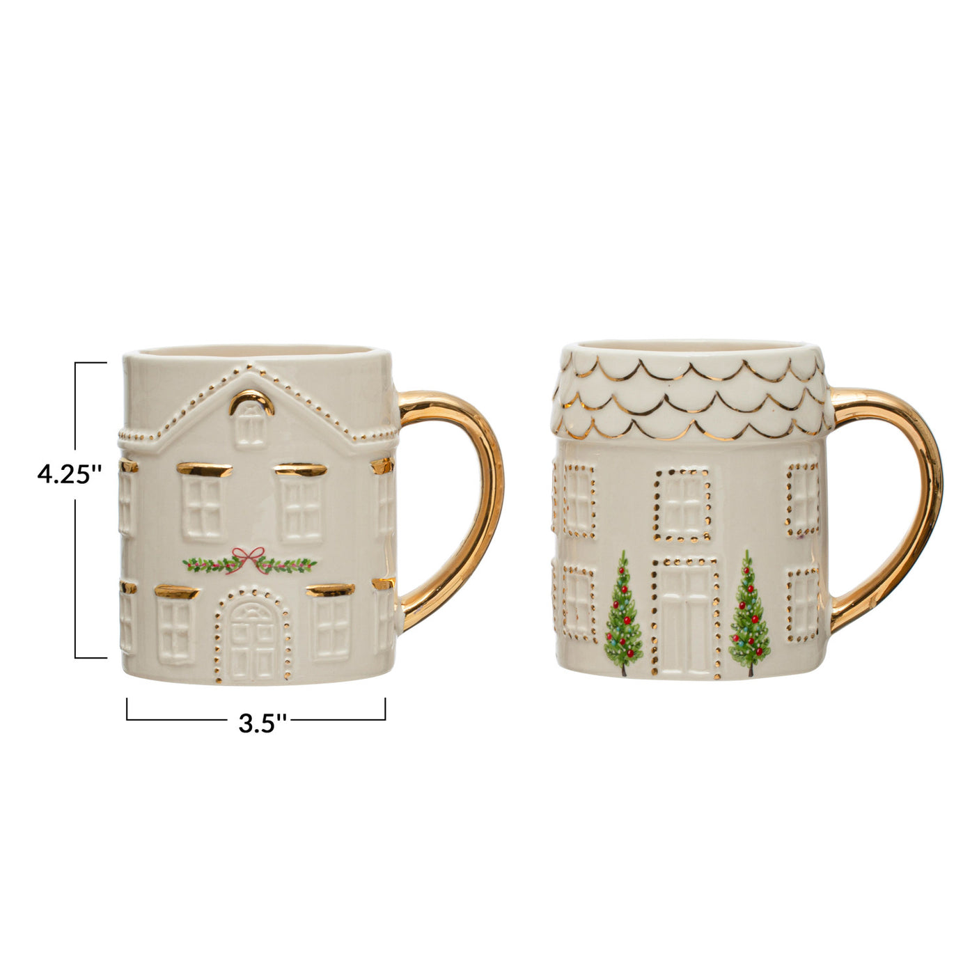 Hand-Painted Holiday Mugs