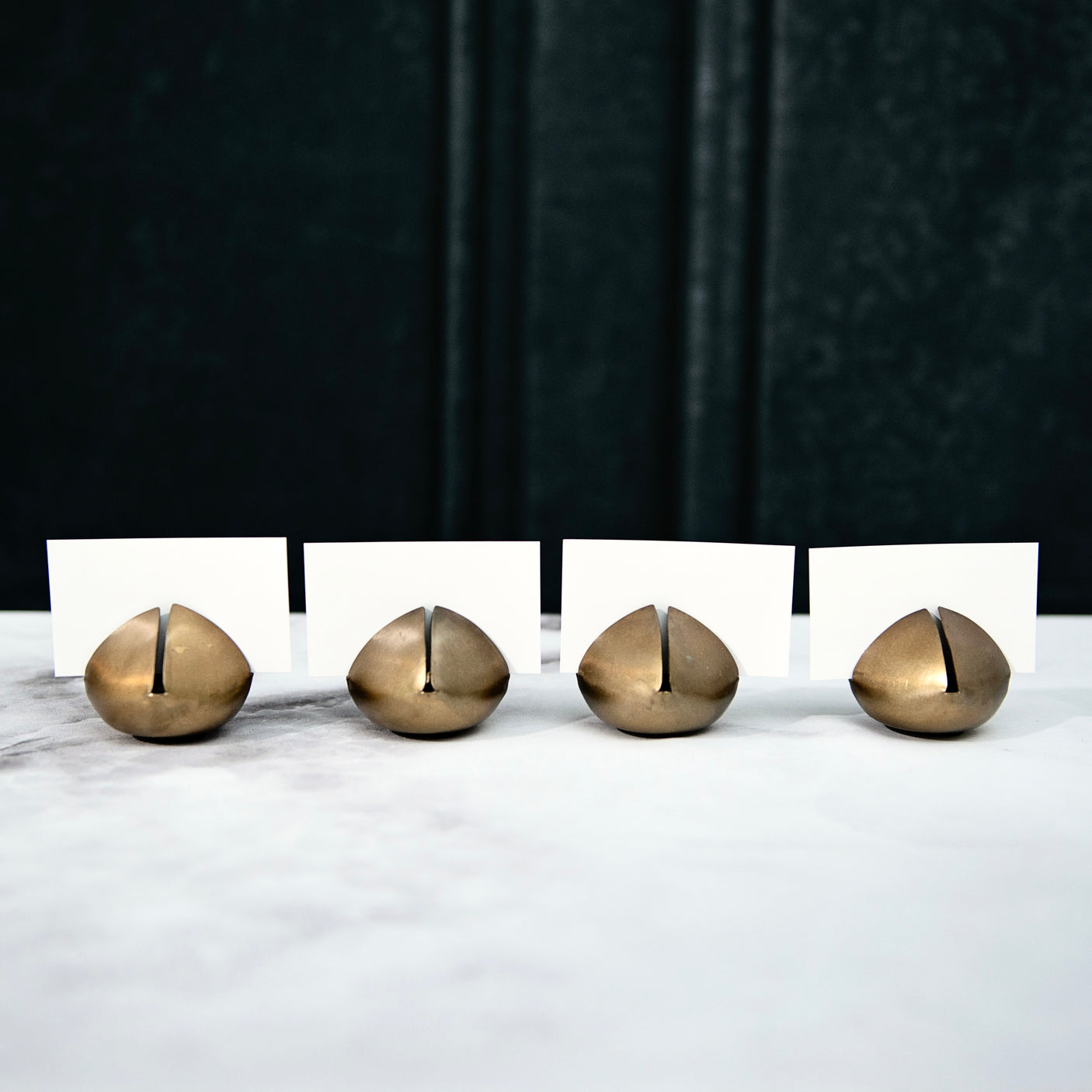 Metal Bell Place Card Holders